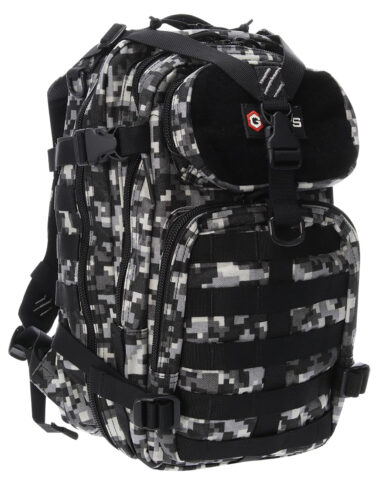 GPS Bags T1611BOBGD Bugout Bag Tactical Gray Digital 600D Polyester 2 Handguns