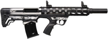 Gforce Arms GFY1USG GFY-1 USA 12 Gauge Semi-Auto 3" 5+1 18.50" Black Threaded Barrel, B&W American Flag Aluminum Receiver w/Picatinny Rail, B&W American Flag Bullpup Polymer Stock, Black Polymer Grip