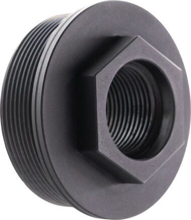 CMMG 11DB016 Zeroed HUB Mount Fits 5/8"x24 Stainless Steel Black