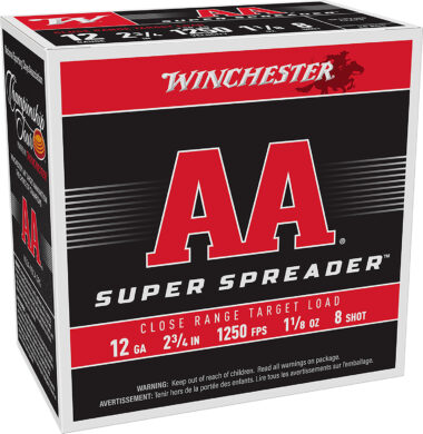 Winchester Ammo AAS128 AA Super Spreader 12Gauge 2.75" 1 1/8oz 25 Per Box/10 Case