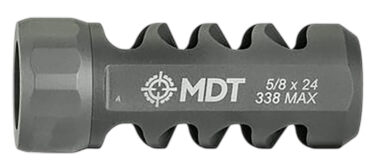 Mdt Sporting Goods Inc 109150RTI Hunt Brake Black Titanium 5/8"x24 Threads 30Cal