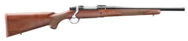 Ruger 67103 Hawkeye Hunter 358 Win 4+1 16.60" Satin Blued Threaded Barrel, Satin Blued Steel Receiver w/Integral Scope Mount, American Walnut Fixed Stock, Right Hand