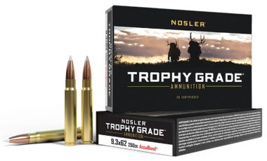 Nosler 48634 Trophy Grade 9.3mmx62Mauser 250gr Nosler AccuBond 20 Per Box/10 Case