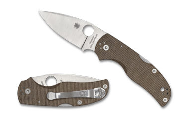 SPYDERCO NATIVE 5 2.95" BRN CANVAS