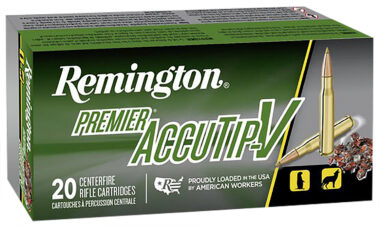 Remington Ammunition 29172 Premier Accutip-V 221RemFireball 50gr AccuTip V Boat Tail 20 Per Box/10 Case
