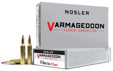 Nosler 65105 Varmageddon 17Rem 20gr Flat Base Tipped 20 Per Box/20 Case