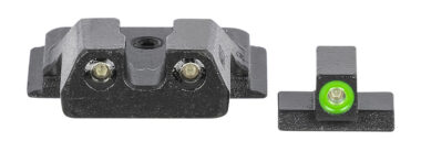 Meprolight USA 417703111 Hyper-Bright  Green Tritium Green Outline Front Sight-Green Tritium Black Outline Rear Smith & Wesson M&P Shield