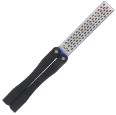 Cold Steel CSKSDSDW Double Sided Knife Sharpener Black Folding Diamond Sharpener Coarse/Fine