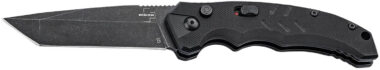 Boker 01BO797 Intention II  3.07" Folding Tanto Plain D2 Steel Blade Black G10 Handle