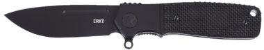 CRKT K245KKP Homefront EDC Compact 2.91" Folding Aluminum/G10 Plain Black DLC S35VN SS Blade, Black G10 Handle