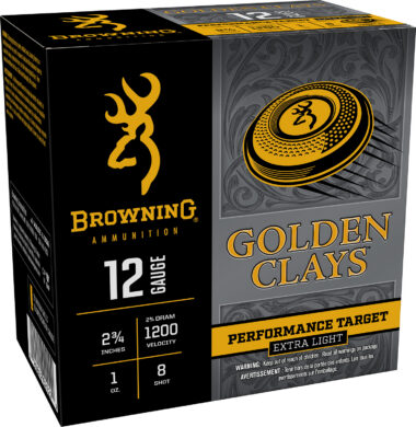 Browning Ammo BGC12L8 Golden Clays  12Gauge 2.75" 1oz 8Shot 25 Per Box/10 Case