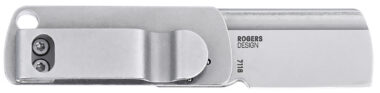 CRKT 7118 Box Key EDC 1.24" Folding Plain Stonewashed 12C27 Sandvik SS Blade, Stainless Steel Handle