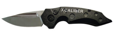 Xcaliber Knife Company  Switch Blade  2.41" Folding Drop Point Plain Stainless D2 Steel Blade. 4.15" Aluminum Handle