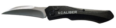 Xcaliber Knife Company  Switch Blade  3.25" Folding Sheepsfoot Plain Stainless D2 Steel Blade, 4.50" Black Aluminum Handle