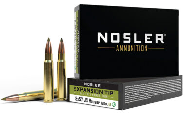 Nosler 40643 E-Tip  8mmMauser 180gr E Tip Lead Free 20 Per Box/10 Case