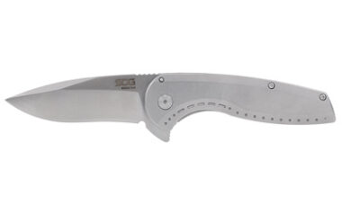 SOG AEGIS FLK 3.25" DROP PT SLV
