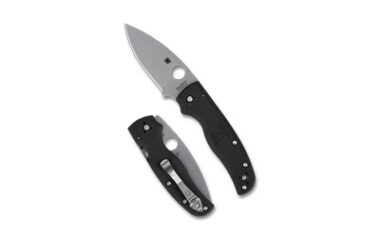 SPYDERCO SHAMAN LTWT 3.58" BLK/SLV