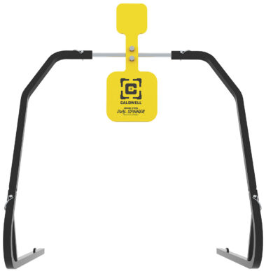 Caldwell 1196226 Daul Spinner  Yellow AR500 Steel 3/8" Thick Standing Target Includes 5" & 8" Plates