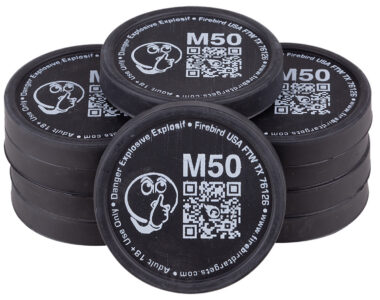 Firebird USA M50 Moderated  Moving Trajectory/Static Universal Firearm Low Noise 50mm/ 10 Pack