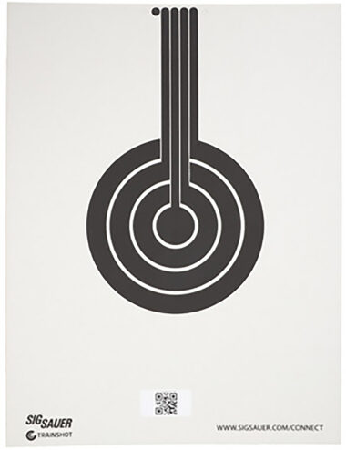 Sig Sauer SCT350 T300 Replacement Target Bullseye Hanging Black/White