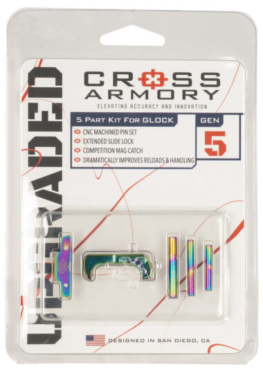Cross Armory CRG5OKRB 3 Piece Upgrade Kit Glock Gen5 Rainbow Aluminum