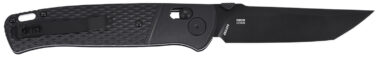 CRKT K431KKP Counterpart  EDC 3.31" Folding Tanto Plain Black Oxide D2 Steel Blade, Black Textured GRN Handle