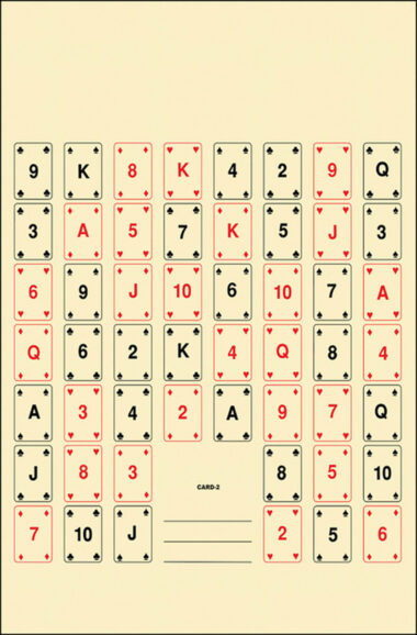 Action Target CARD2100 Entertainment 52 Playing Cards Paper 22.50" x 24" Multi-Color 100 Per Box
