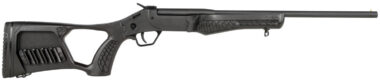Rossi SSP1BK Tuffy Single Shot Youth 410 Gauge Break Open 3" 1rd 18.50" Matte Black Barrel, Matte Black Steel Receiver, Black Synthetic Thumbhole Stock w/Shell Holder, Right Hand