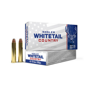 Nosler 40145 Whitetail Country  45-70Gov 300gr 20 Per Box/10 Case