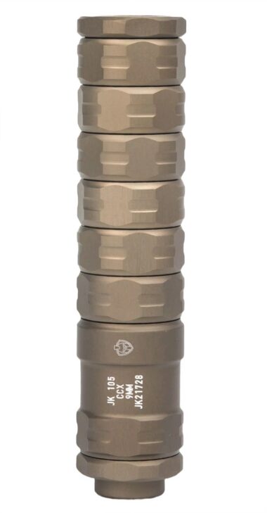 Jk Armament JK105CCX9FDE CCX  9mm Luger 1.05" Flat Dark Earth 1/2"x28