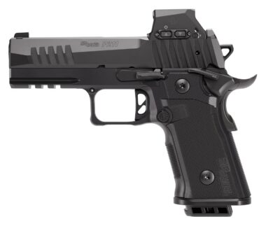 Sig Sauer 211CA9GT4RXSL P211 GT4 w/Optic Carry 9mm Luger 21+1 4.20" Black Barrel, Black Nitron Stainless Steel Serrated w/Optic Slide & Stainless Steel Frame w/Beavertail & Picatinny Rail, G10 Grip Pa
