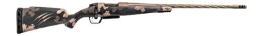 Fierce Firearms ROGSSX65PRC20BRS Twisted Rogue XP 6.5 PRC 3+1 20" Smoked Bronze Cerakote Spiral Fluted Threaded Stainless Steel Barrel, Drilled & Tapped Receiver, BiPod Rail Forend, Sonora Ambush Camo