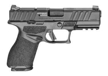 Springfield Armory ECA9409BCA Echelon Alpha 40.C 9mm Luger 10+1 4" Black Melonite Barrel & Optic Ready/Serrated Slide, Black Polymer Frame w/Picatinny Rail Adaptive Texture Grip, *CA Compliant