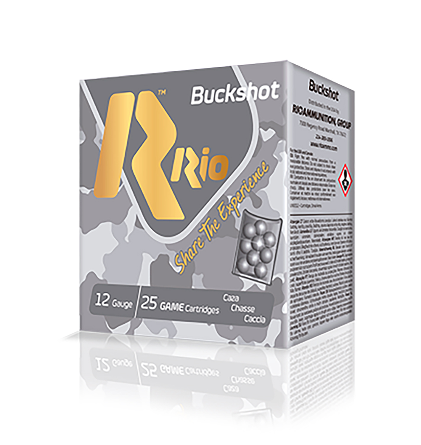 Rio Ammunition RB121225 Royal Buck (4X3) 12Gauge 2.75" 1Buck Shot 25 Per Box/10 Case