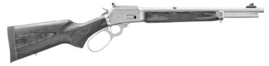 Marlin 70453 1894 Trapper 10mm Auto 10+1 16.10" Matte Stainless Threaded Barrel, Matte Stainless Steel Receiver, Black Fixed Laminate Stock
