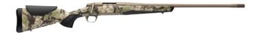 Browning 036138218 X-Bolt 2 Speed 308 Win 4+1 22" Smoked Bronze Cerakote Fluted Threaded Barrel & Steel Drilled & Tapped Receiver, Kryptek Obskura Transitional Camo Adj Vari-Tech Synthetic Stock, Righ