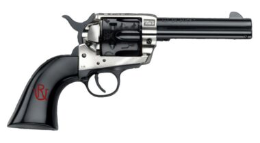 Pietta PFI357PR434BP 1873 Great Western II Pendleton Round?Up 357 Mag 6 Shot 4.75" Blued Engraved Barrel & Cylinder, Ultra Black Engraved Grip, Exposed Hammer