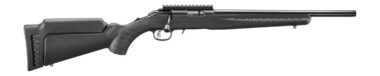 Ruger  American  17 HMR 9+1 16.10" Satin Blued Threaded Barrel, Satin Blued Alloy Steel Receiver w/Picatinny Rail, Black Adj LOP Synthetic Stock