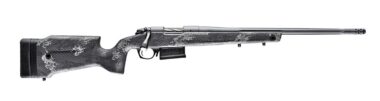 Bergara Rifles B14S7515 B-14 Crest 25 Creedmoor 5+1 20" Sniper Gray Cerakote Fluted Threaded Barrel & Steel Drilled & Tapped Receiver, Fixed Carbon Fiber w/Black & Gray Sponge Accents Stock, Right Han