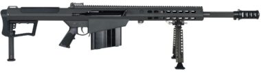 Barrett 20183 M107A1  50 BMG 10+1 20" Fluted Barrel, Picatinny Rail Receiver, M-LOK Handguard, QD BiPod Forend, Black Polymer Grip