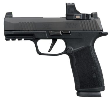 Sig Sauer 365XCA9BXR3PRS P365 XMacro w/Optic Compact 9mm Luger 17+1 3.70" Black Nitron Stainless Steel Serrated w/Sig ROMEO-X Compact Slide, Black Stainless Steel Frame w/Beavertail & Picatinny Rail,