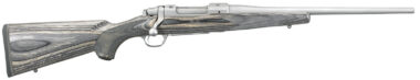 Ruger 17111 Hawkeye Compact Compact 7mm-08 Rem 4+1 16.50"  Matte Stainless Steel Barrel, Integral Scope Mounts Stainless Steel Receiver, Black Fixed Laminate Stock