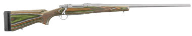 Ruger 47139 Hawkeye Predator Full Size 6.5 Creedmoor 4+1 24" Matte Stainless Steel Barrel, Matte Stainless Steel Receiver w/Integral Scope Mount, Green Mountain Adj LOP Laminate Stock, Right Hand