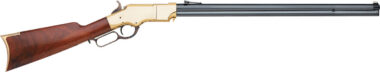 Taylors & Company 550252 1860 Uberti Full Size 44-40 Win 13+1 24.25" Blued Octagon Barrel, Brass Receiver, Walnut Fixed Stock, Right Hand