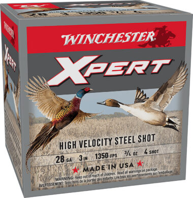 Winchester Ammo WEXP2834 Xpert High Velocity 28Gauge 3" 3/4oz 4Shot 25 Per Box/10 Case