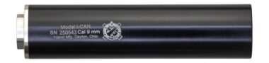 Inland MFG ICAN9MM 9mmLuger Black Aluminum 1/2"x28