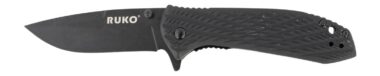 RUKO RUK0179BBK   440C 3-1/4"BLK HANDLE FOLDING