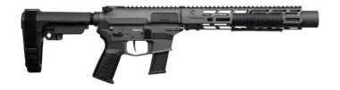CMMG 45AEA70-TNG MkG 45 ACP 13+1 6.50" Black Nitride Threaded Barrel. Tungsten Cerakote Aluminum Receiver w/Picatinny Rail, M-LOK Handguard, Black Polymer CMMG RipBrace, CMMG Zeroed Grip, Ambidextrous