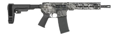 Shark Coast Tactical SCC07312TOPO-P Topography  5.56 NATO 30+1 10.50" Black Nitride Threaded Barrel, Aluminum Receiver w/Picatinny Rail, M-LOK Handguard, Black Polymer SB Tactical SBA3 Brace, Polymer