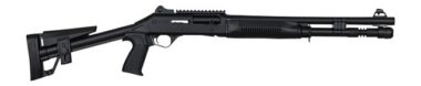 Panzer Arms PAM4TSSBSS M4 Semi-Auto 3" 5+1 18.50" Black Barrel, Black Aluminum Receiver w/Picatinny Rail, Black Skeleton Synthetic Stock & Grip